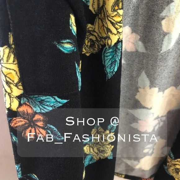 Lularoe Sarah Floral Cardigan Sweater size Small - Picture 7 of 17
